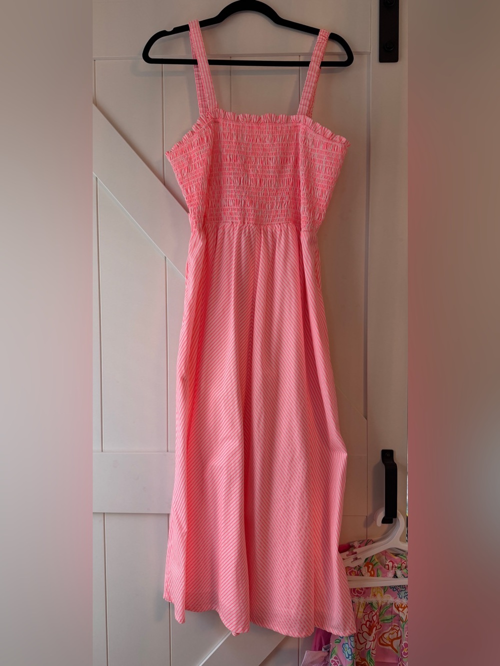 Vineyard Vines derby orange stripe dress